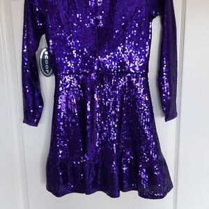 Purple Sequin Kids Costume